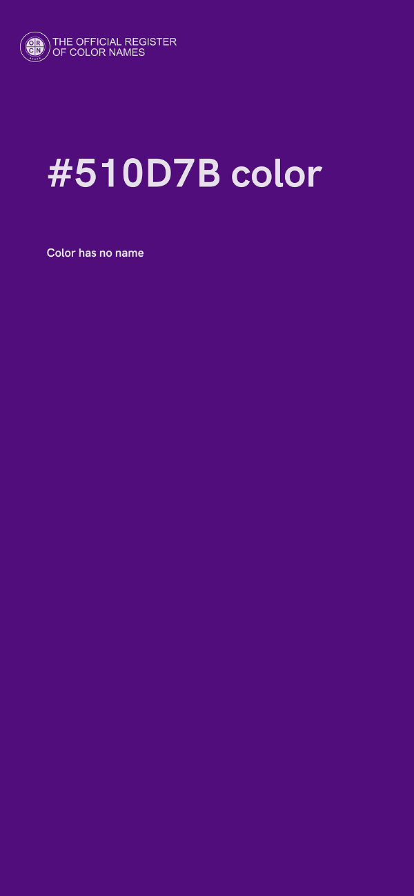 #510D7B color image