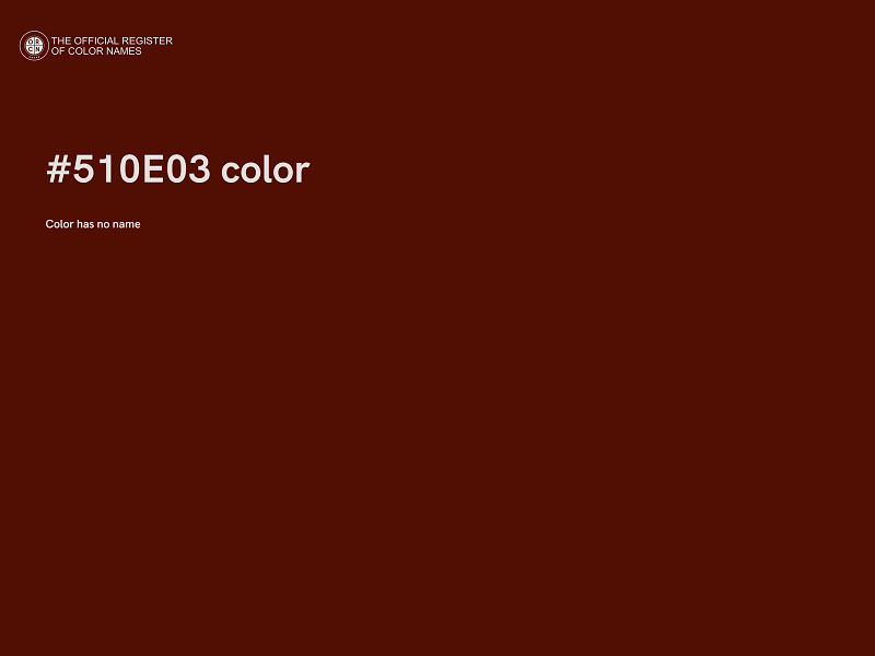 #510E03 color image