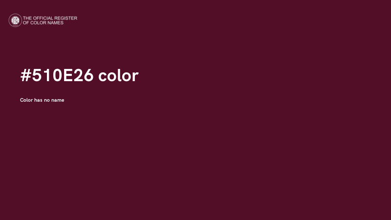 #510E26 color image