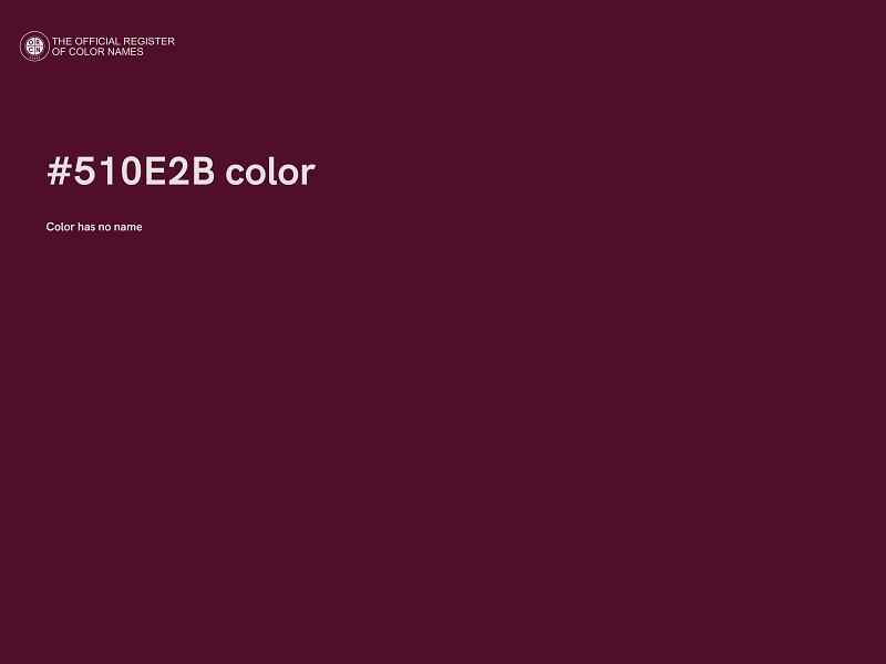 #510E2B color image
