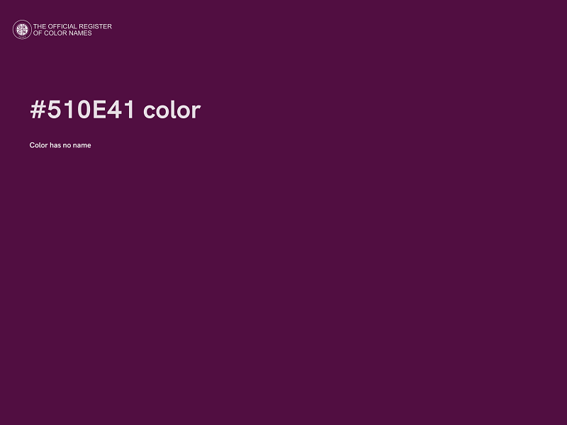 #510E41 color image