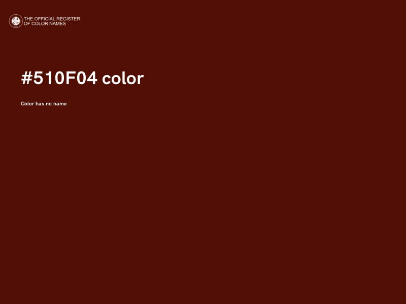 #510F04 color image