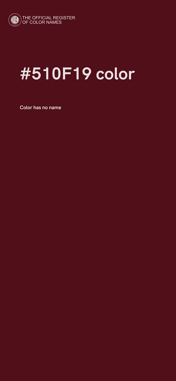 #510F19 color image