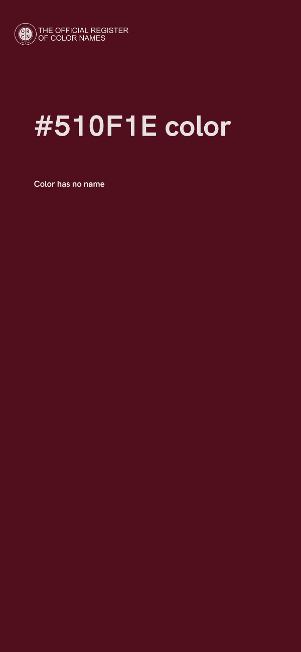 #510F1E color image
