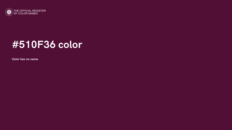 #510F36 color image