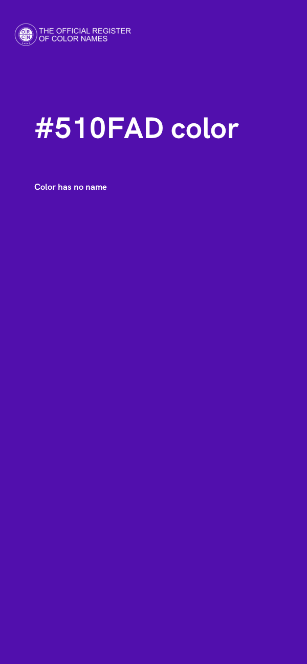 #510FAD color image