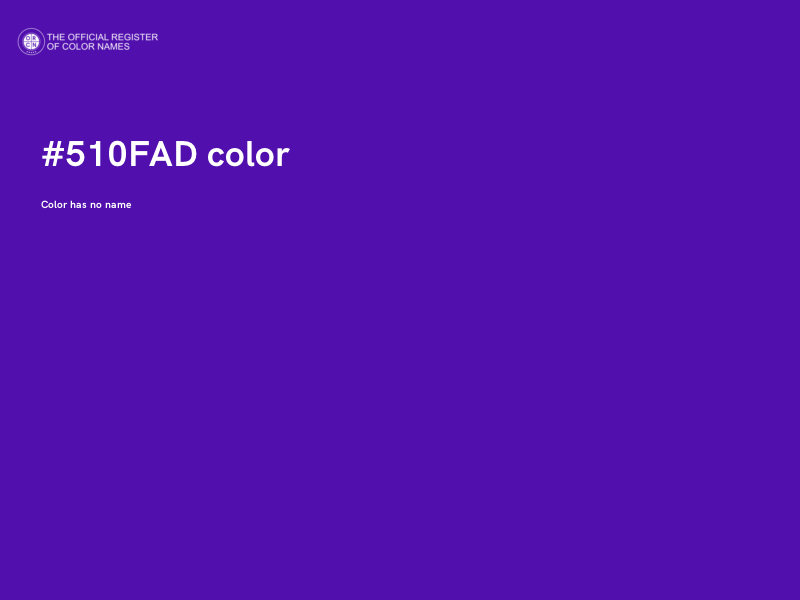 #510FAD color image
