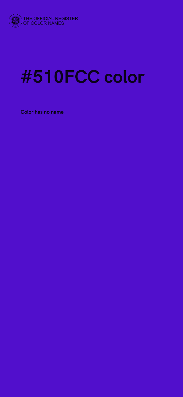 #510FCC color image