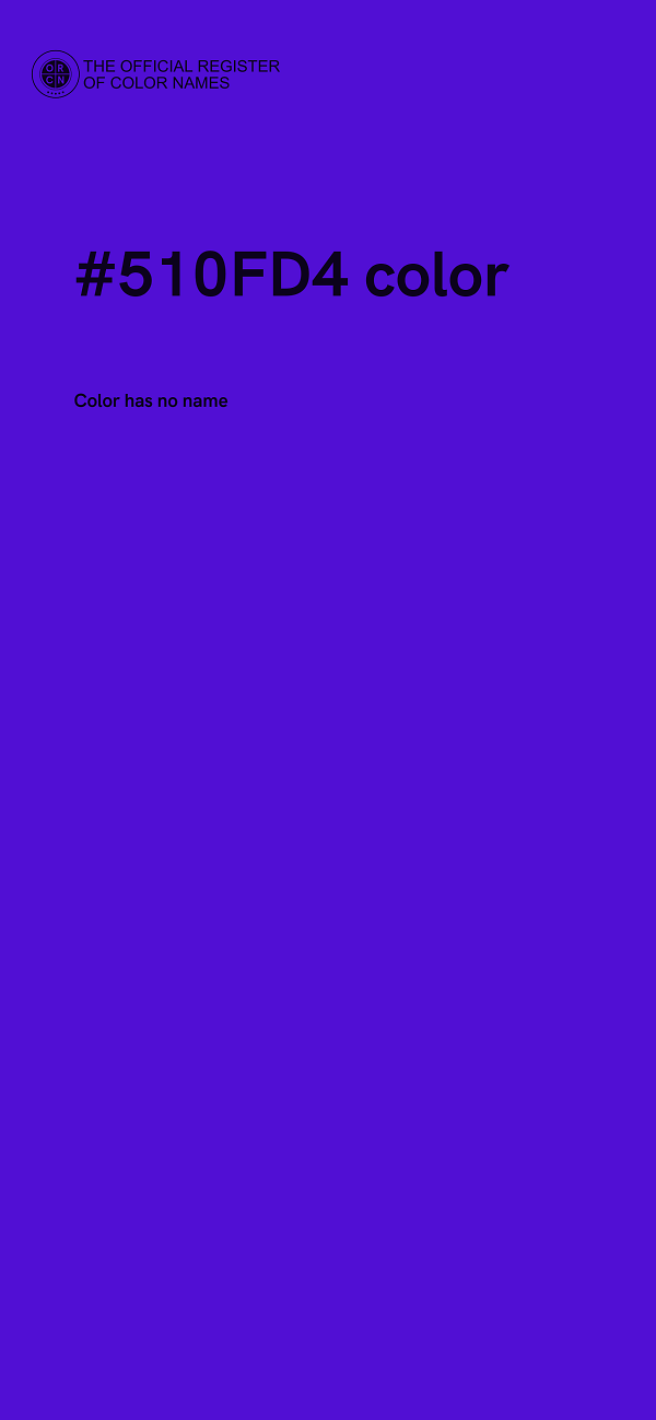 #510FD4 color image