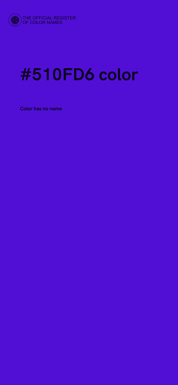 #510FD6 color image