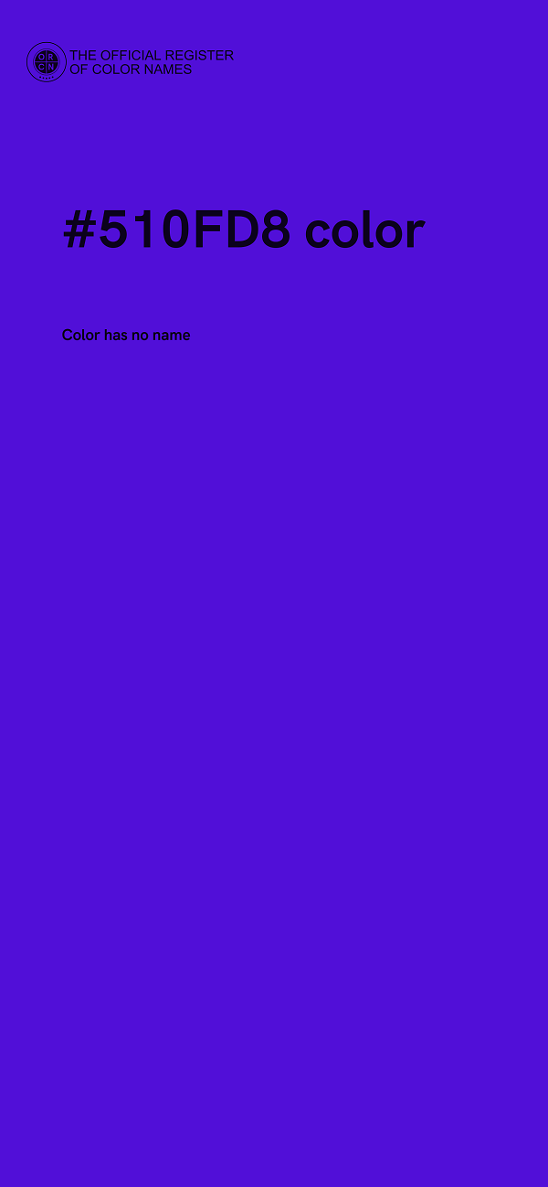 #510FD8 color image