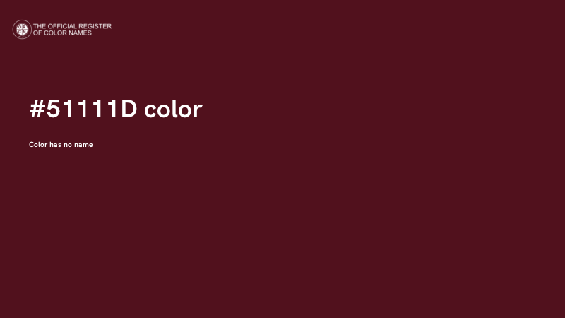 #51111D color image