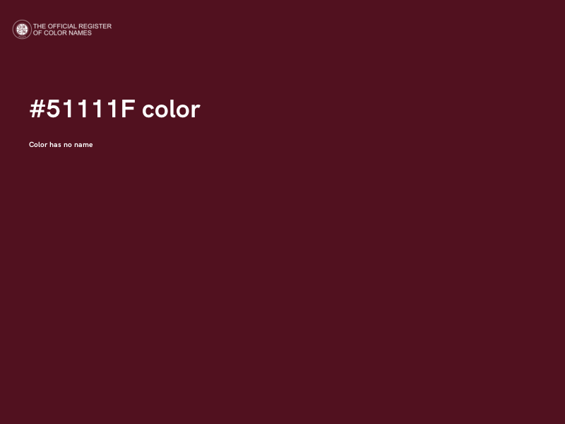 #51111F color image