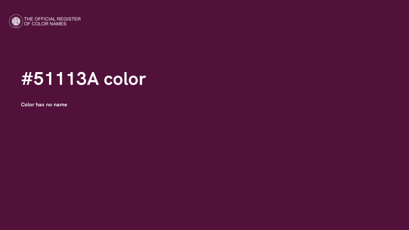 #51113A color image