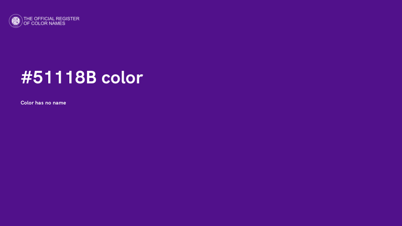 #51118B color image