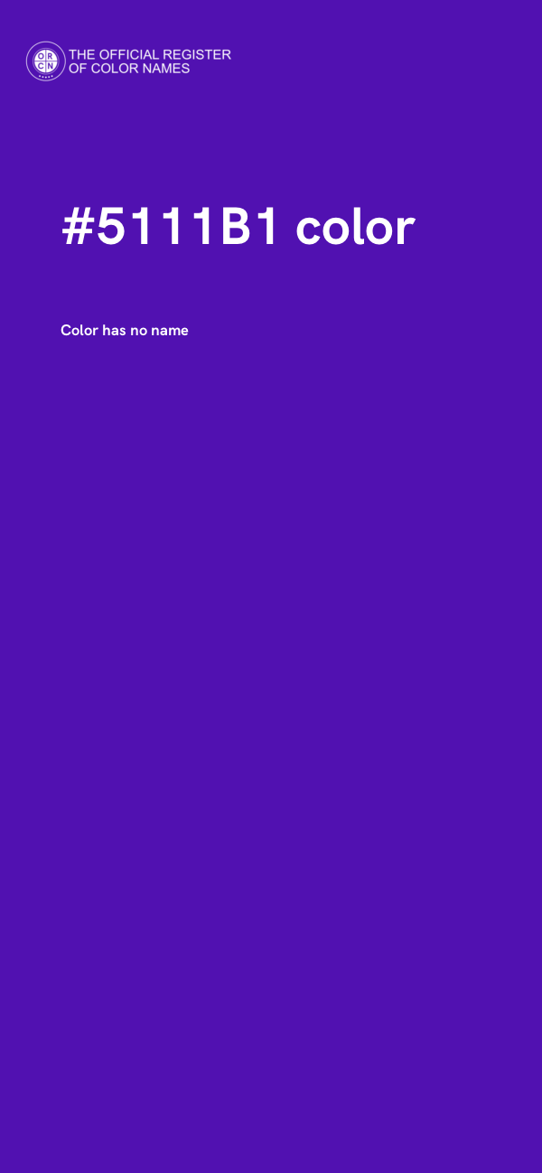 #5111B1 color image