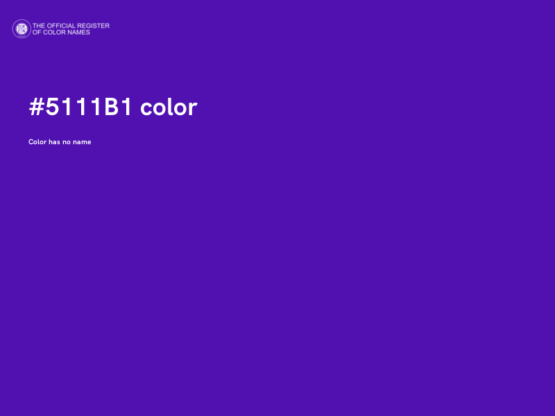 #5111B1 color image