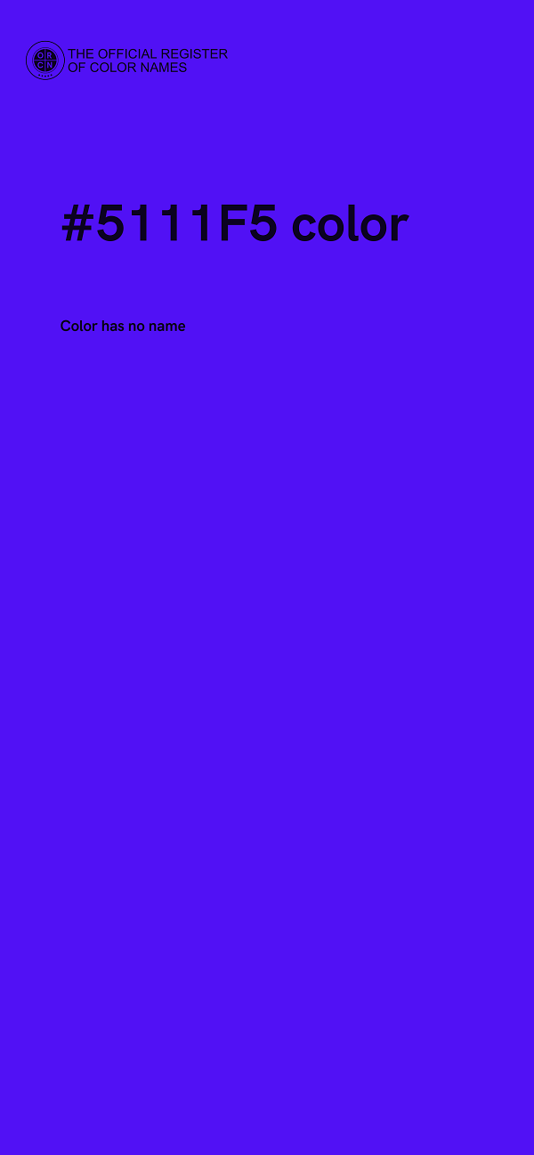 #5111F5 color image