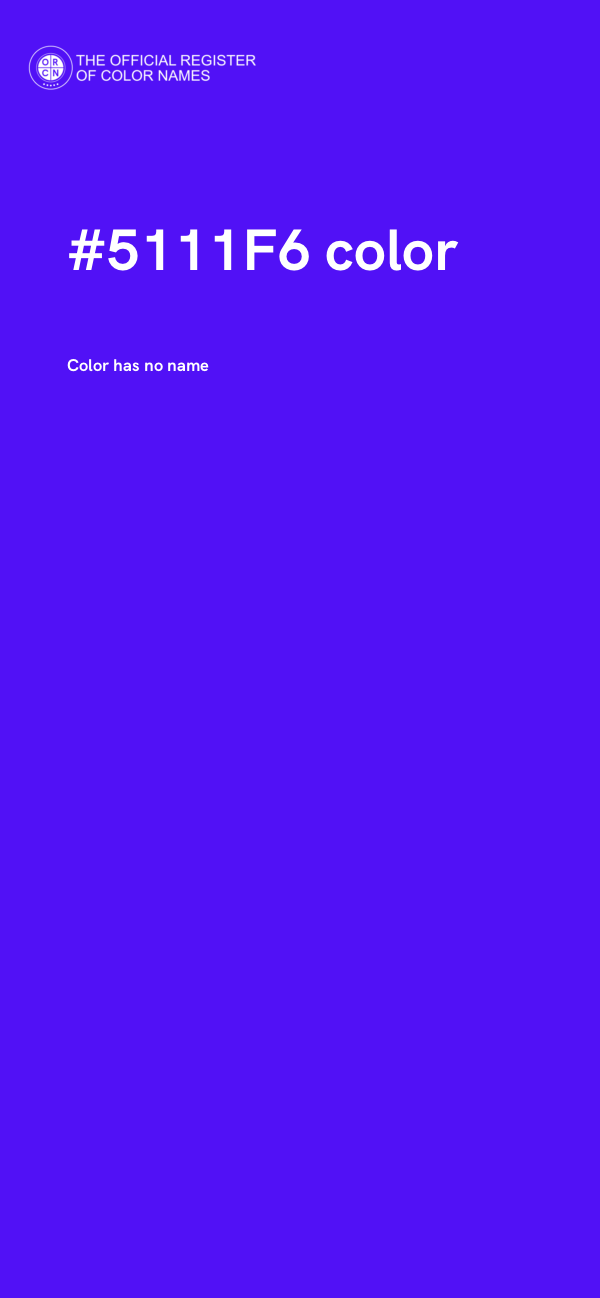 #5111F6 color image