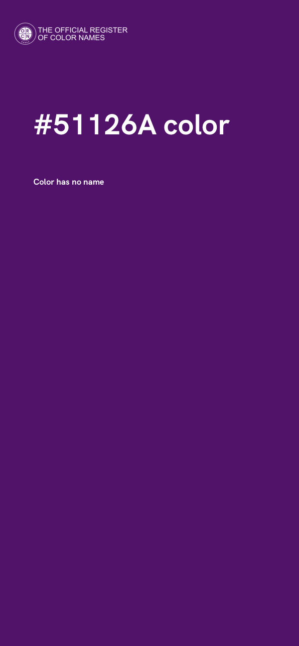 #51126A color image