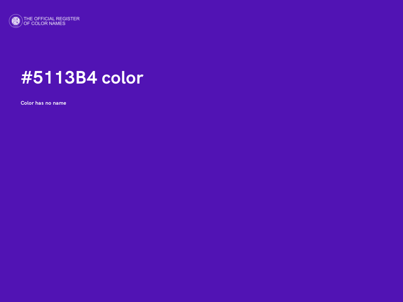 #5113B4 color image