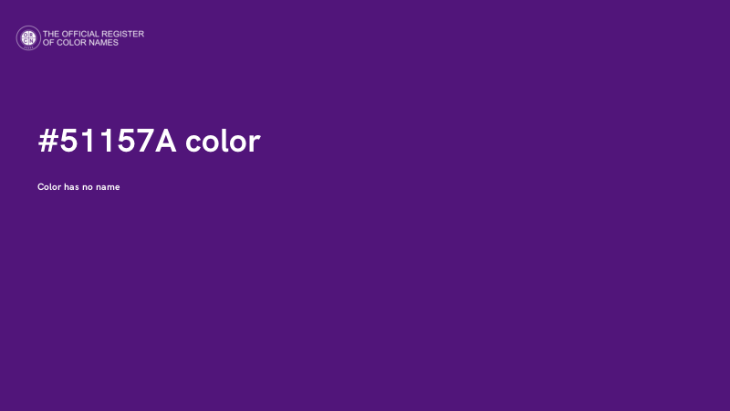 #51157A color image