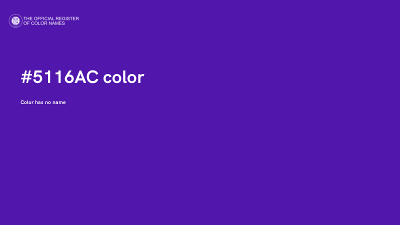 #5116AC color image
