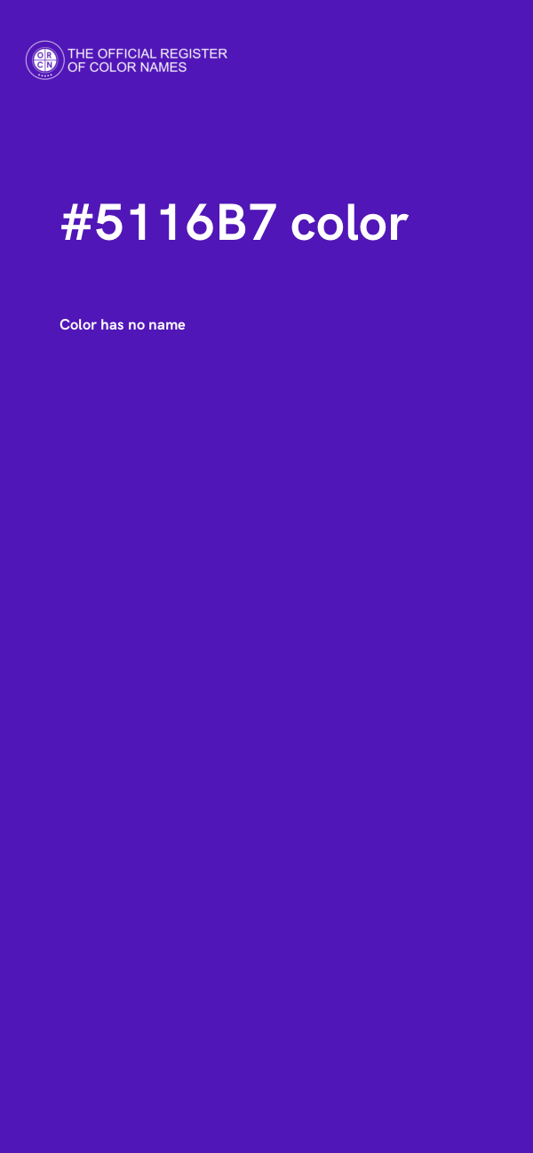 #5116B7 color image