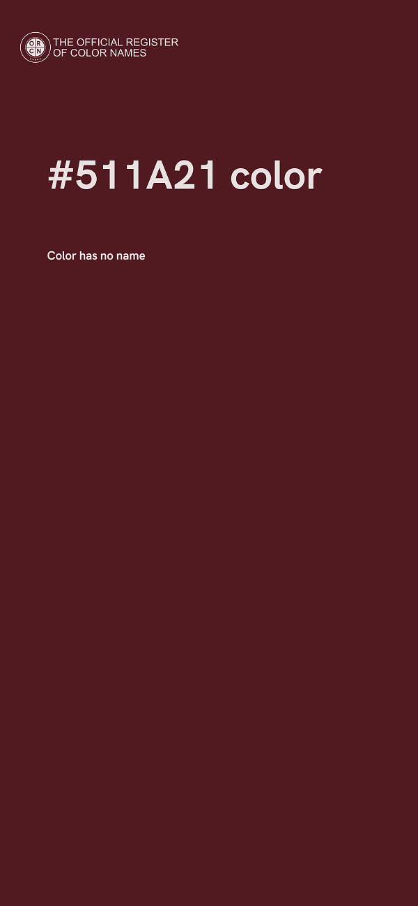 #511A21 color image