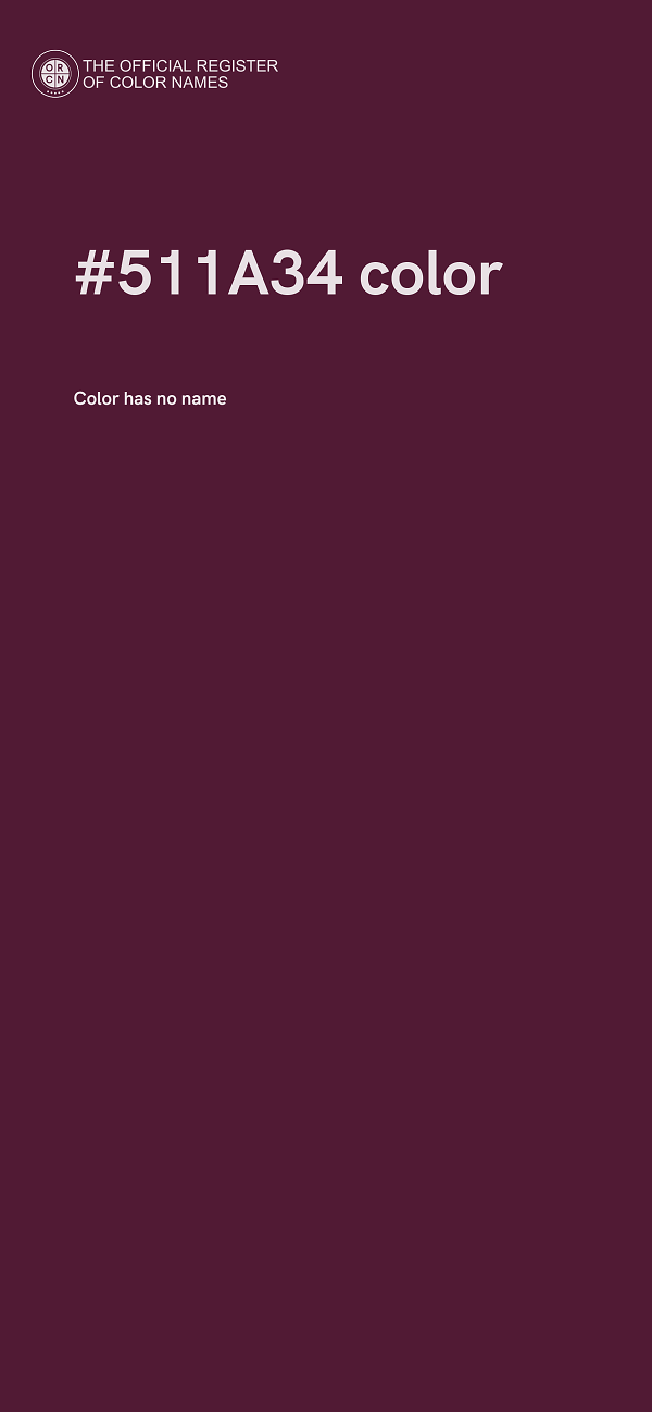 #511A34 color image
