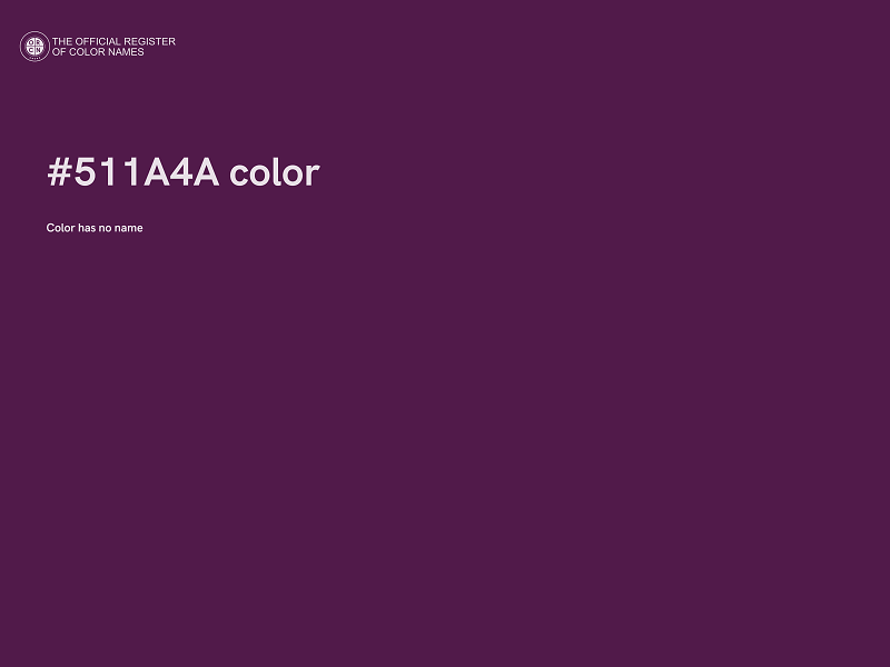 #511A4A color image