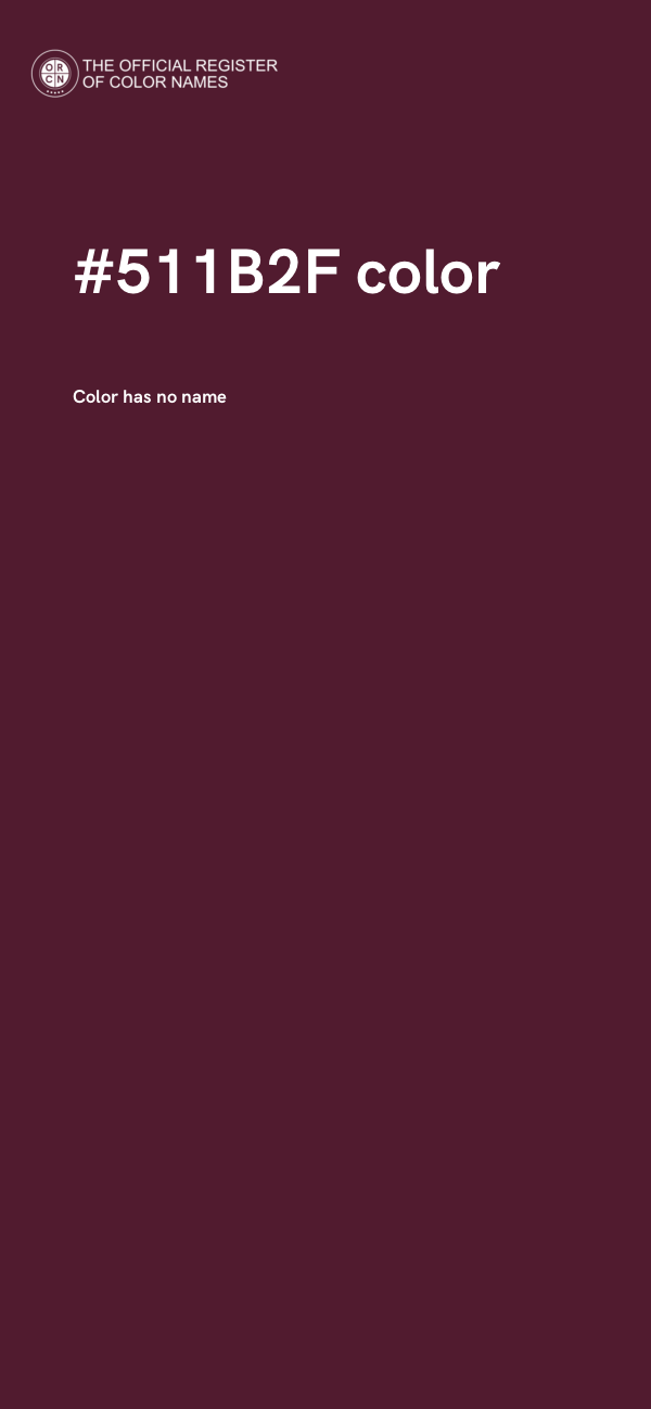#511B2F color image