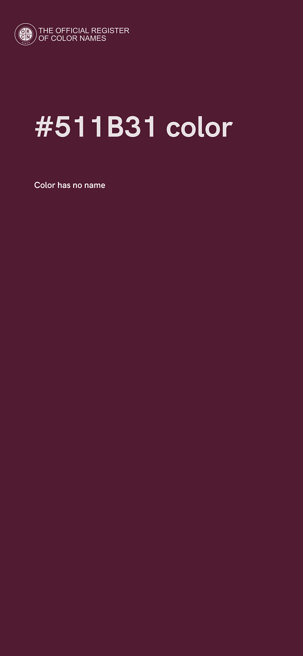 #511B31 color image