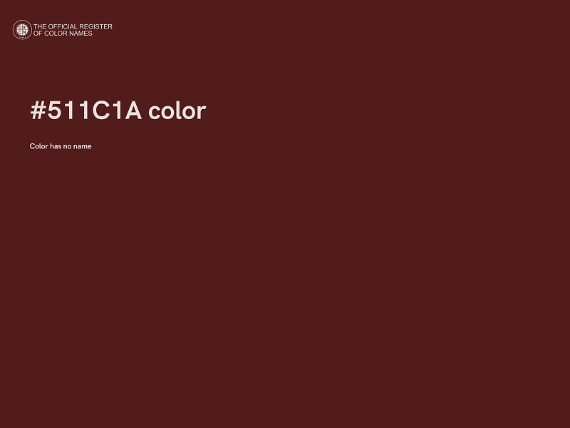 #511C1A color image