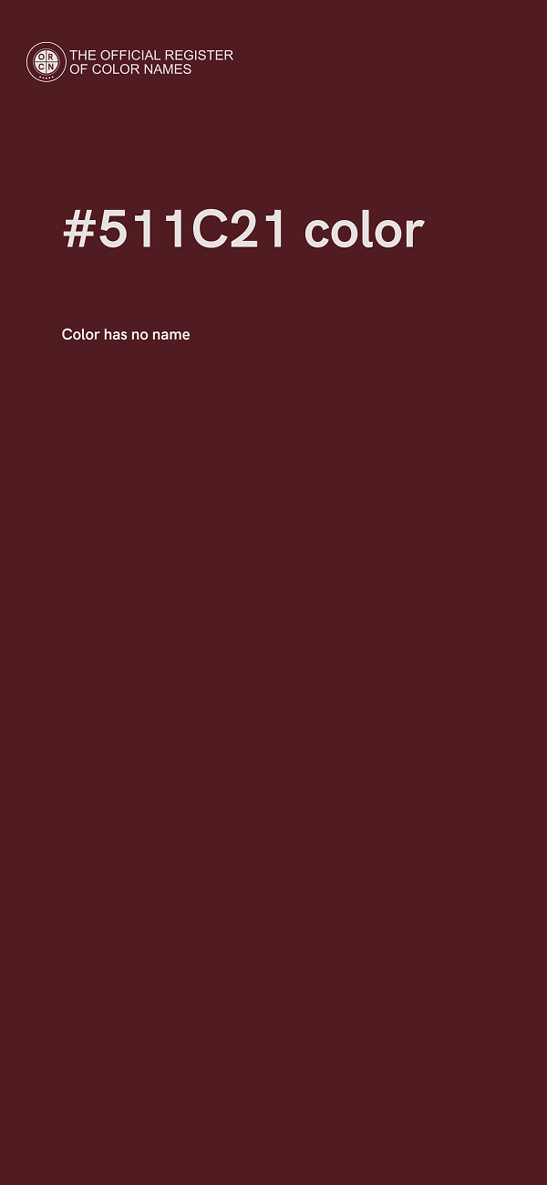 #511C21 color image