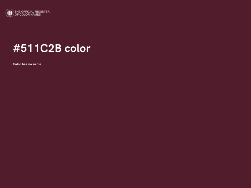 #511C2B color image