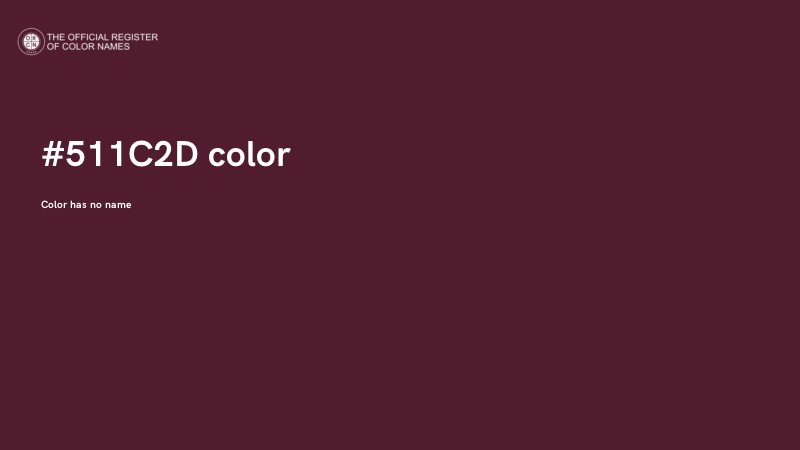 #511C2D color image