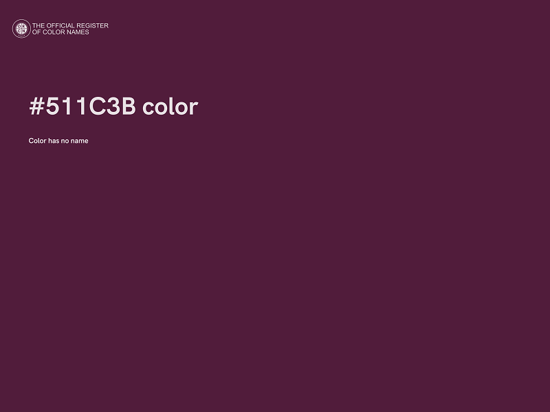 #511C3B color image
