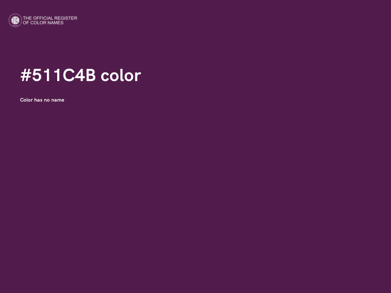 #511C4B color image