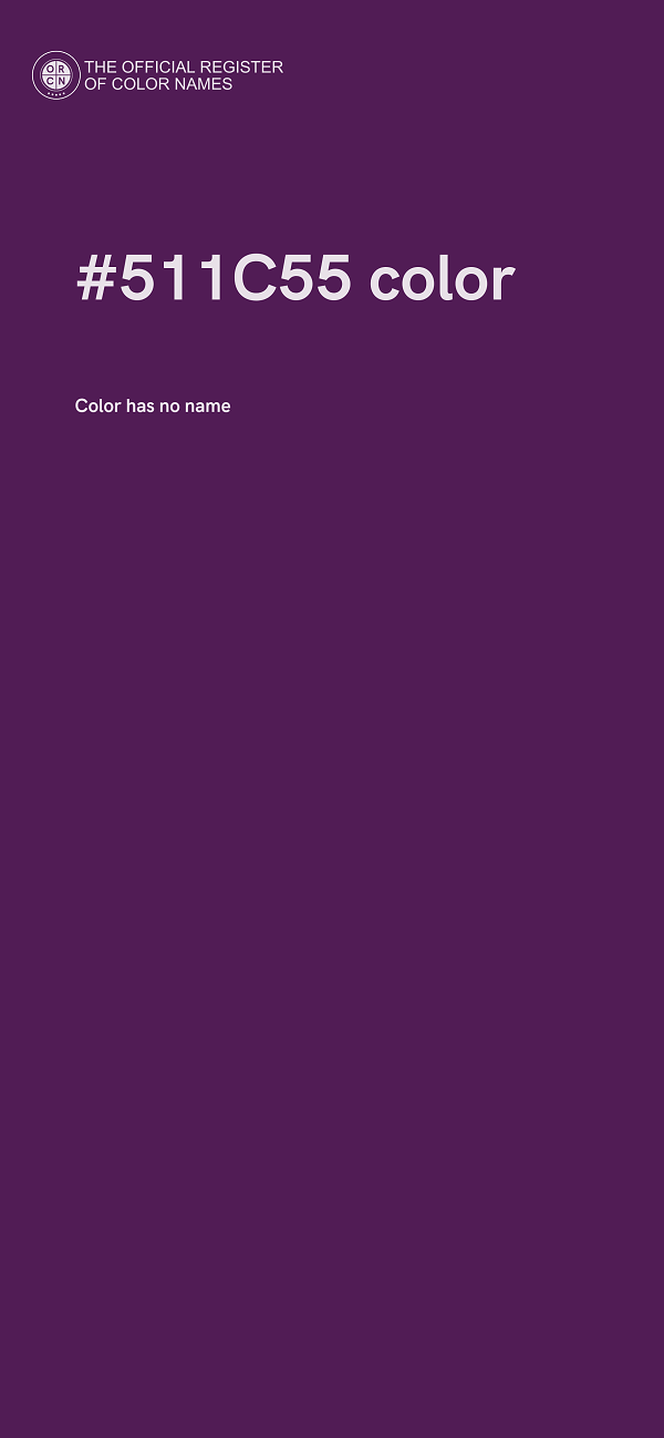 #511C55 color image