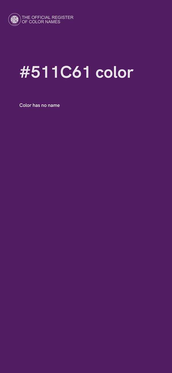 #511C61 color image