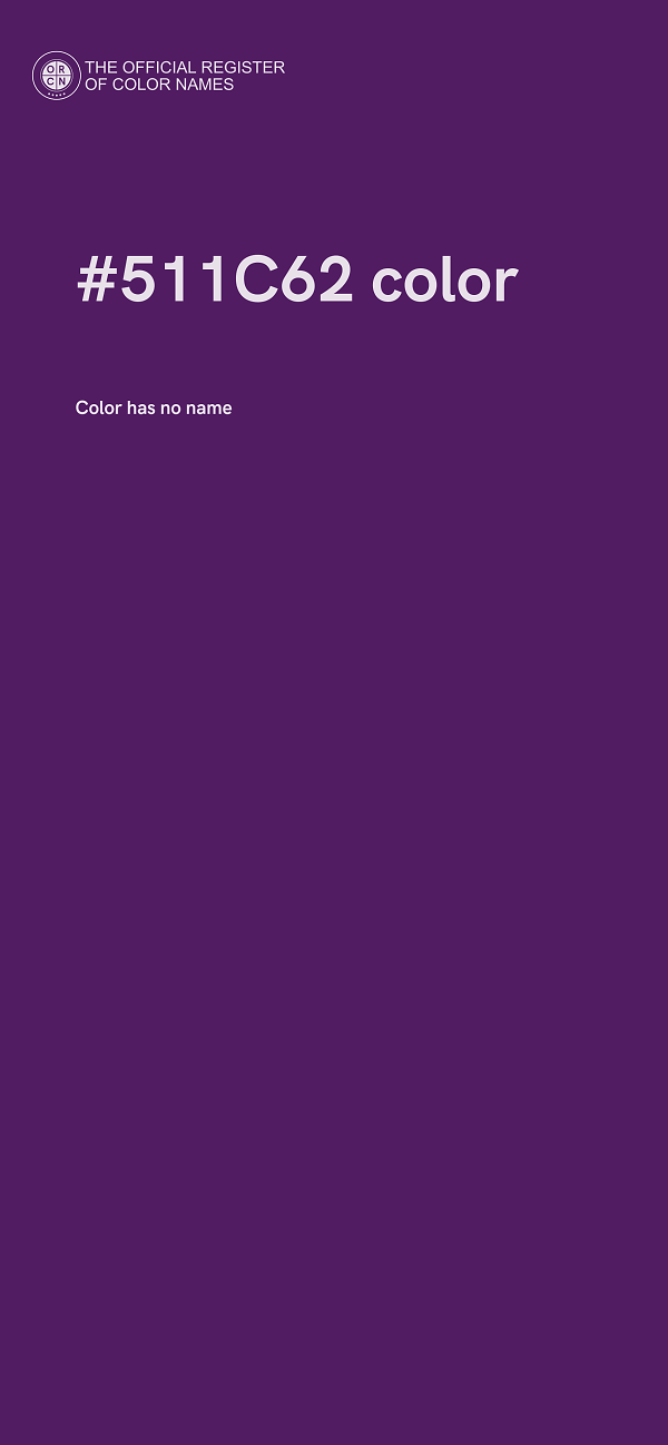 #511C62 color image