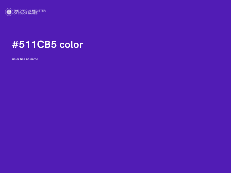 #511CB5 color image