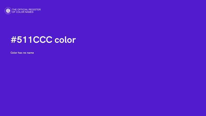 #511CCC color image
