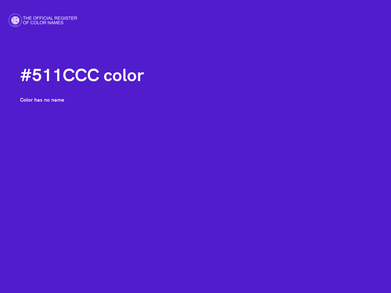 #511CCC color image