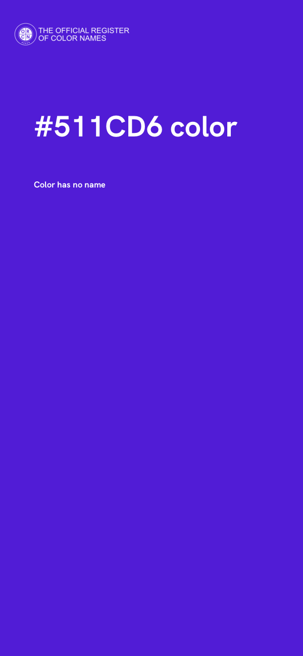 #511CD6 color image