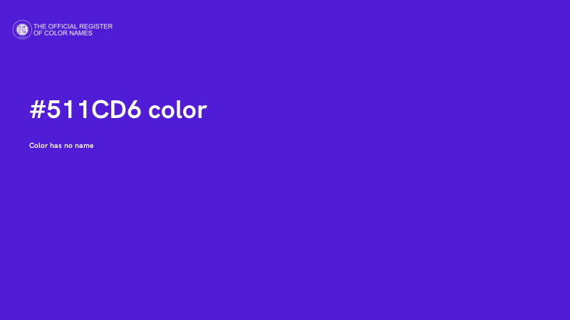 #511CD6 color image