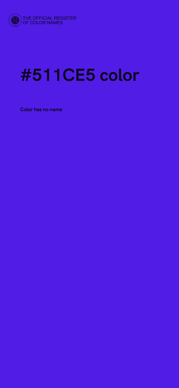 #511CE5 color image