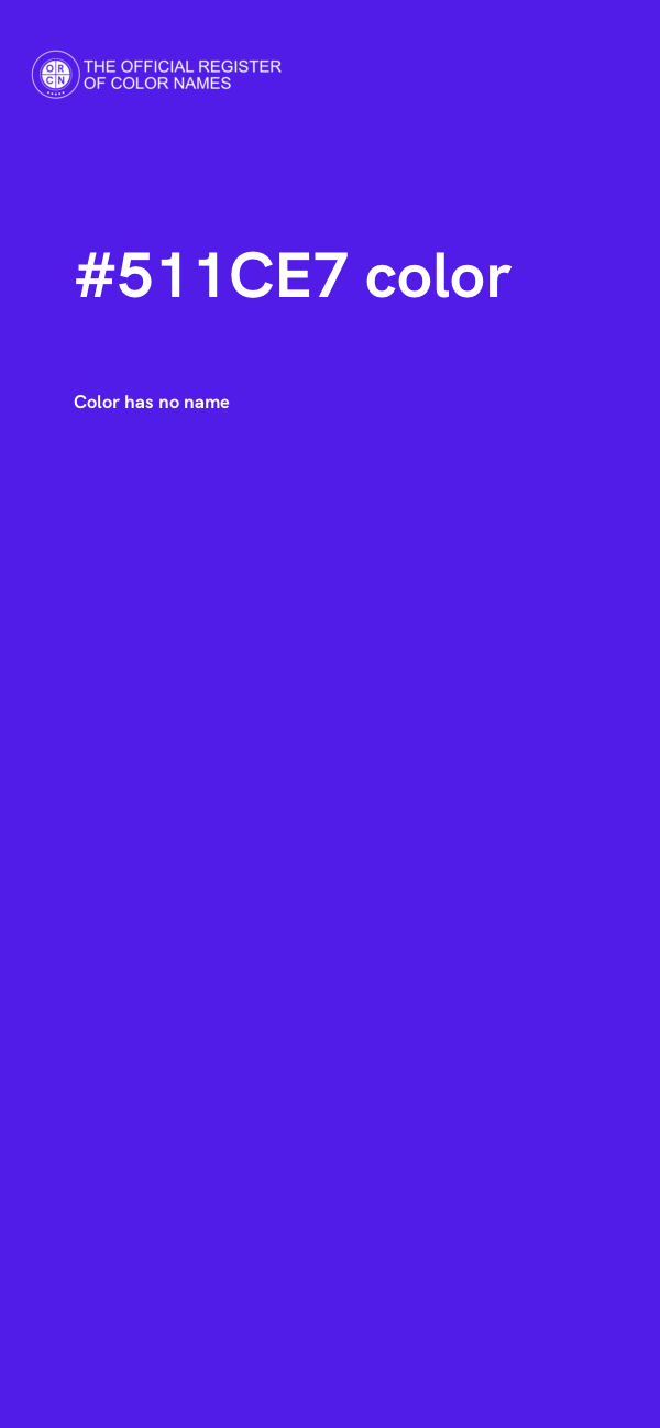 #511CE7 color image