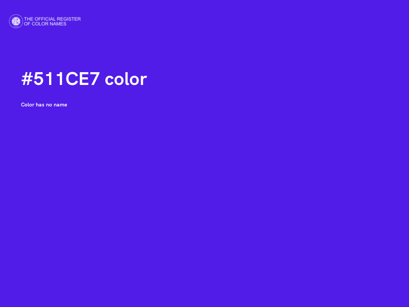 #511CE7 color image